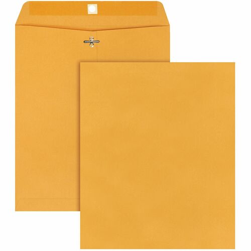 Quality Park QUA37895 Clasp Envelope - Clasp - #95 - 10" Width X 12" Length - 28 Lb - Gummed - Kraft - 100 / Box - Kraft