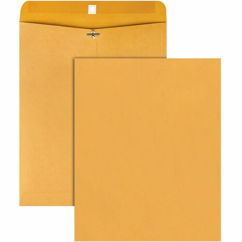 Quality Park QUA37905 Clasp Envelope - Clasp - #105 - 11.50" Width X 14.50" Length - 28 Lb - Gummed - Kraft - 100 / Box - Kraft