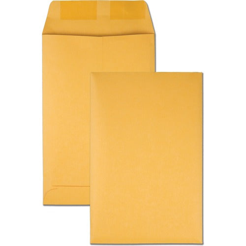 Quality Park QUA40767 Catalog Envelopes - Catalog - #1 - 6" Width X 9" Length - 28 Lb - Gummed - Kraft - 100 / Box - Kraft