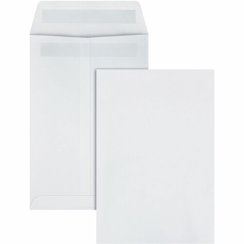 Quality Park QUA43117 Redi-Seal Catalog Envelope - Catalog - #1 - 6" Width X 9" Length - 28 Lb - Self-Sealing - 100 / Box - White