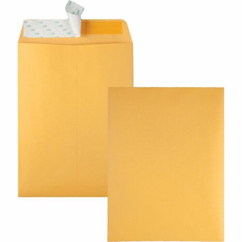 Quality Park QUA44562 Redi-Strip Envelope - Catalog - #10 1/2 - 9" Width X 12" Length - 28 Lb - Self-Sealing - Kraft - 100 / Box - Kraft