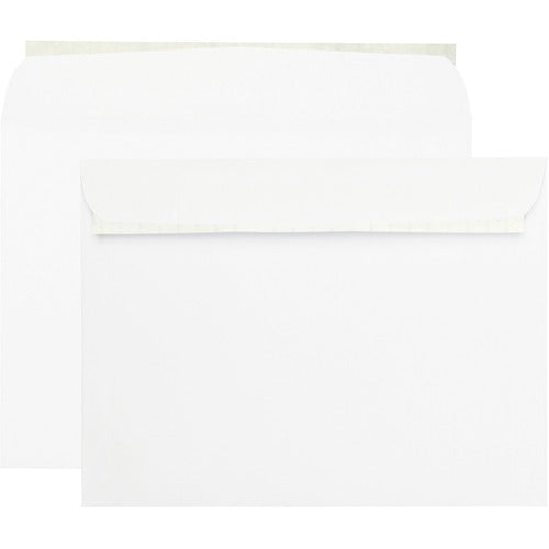 Quality Park QUA44580 Booklet Envelope With Redistrip - Catalog - #9 1/2 - 9" Width X 12" Length - 28 Lb - Peel & Seal - Wove - 100 / Box - White