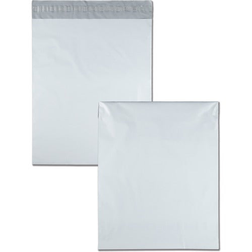 Quality Park QUA46200 Poly Envelopes With Perforation - Catalog - 14" Width X 17" Length - Self-Sealing - Polypropylene - 100 / Box - White