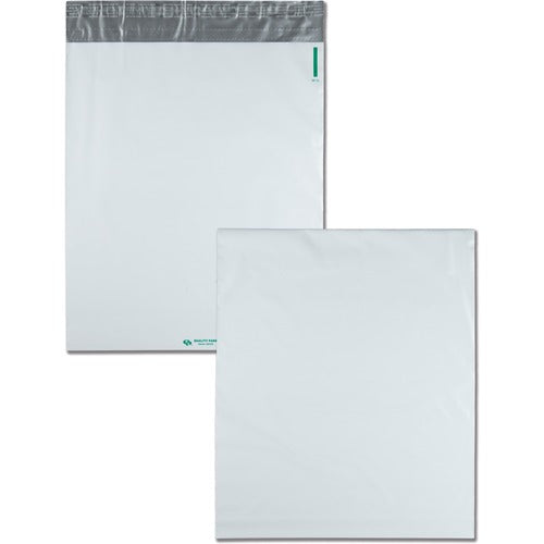 Quality Park QUA46393 Poly Expansion Mailer - Expansion - 13" Width X 16" Length - 2" Gusset - Self-Sealing - Polyethylene - 100 / Carton - White