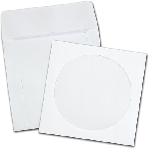 Quality Park QUA62903 Cd Sleeve - Cd/Dvd - 5" Width X 4.87" Length - 24 Lb - Wove - 100 / Box - White