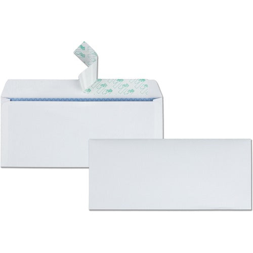 Quality Park QUA69112 Redi-Strip Business Envelope - Security - #10 - 4.13" Width X 9.50" Length - 24 Lb - Self-Sealing - Wove - 30 / Box - White