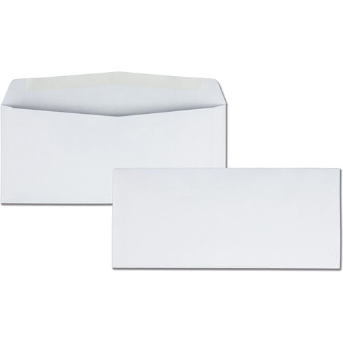 Quality Park QUA90020 Standard Business Envelope - Business - #10 - 4.13" Width X 9.50" Length - 24 Lb - Gummed - Wove - 500 / Box - White