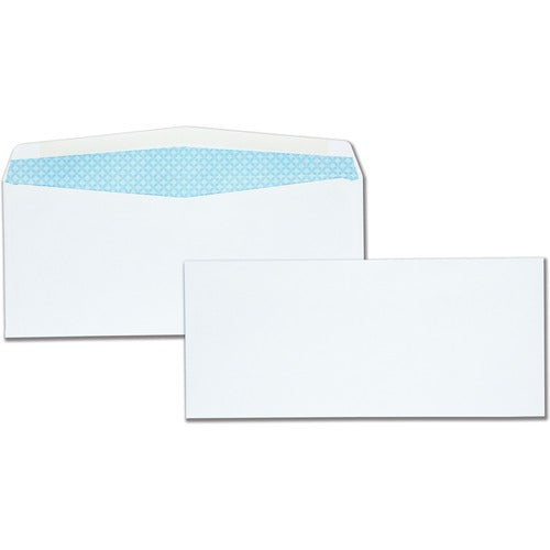 Quality Park QUA90030 Security Envelopes - Security - #10 - 4.12" Width X 9.50" Length - 24 Lb - Gummed - Wove - 500 / Box - White