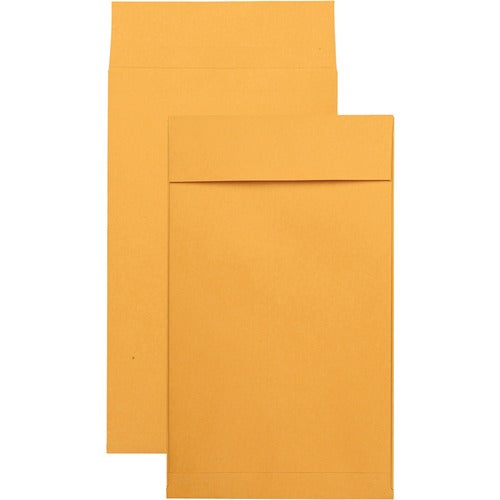 Quality Park QUA93338 Redi Strip Expansion Envelopes - Expansion - 10" Width X 15" Length - 2" Gusset - 40 Lb - Self-Sealing - Kraft - 25 / Pack - Kraft