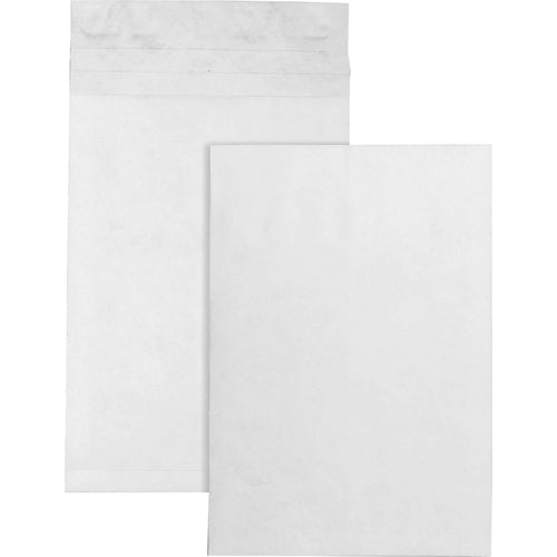Survivor® QUAR4290 Open-End Expansion Envelopes - Expansion - 12" Width X 16" Length - 2" Gusset - 18 Lb - Self-Sealing - Tyvek - 100 / Carton - White