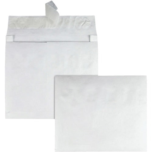Survivor® QUAR4430 Heavyweight Expansion Envelopes - Expansion - 10" Width X 13" Length - 2" Gusset - 18 Lb - Self-Sealing - Tyvek - 100 / Carton - White
