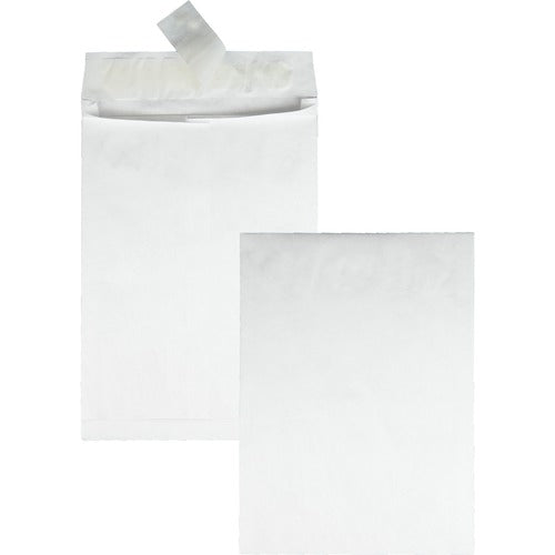 Survivor® QUAR4520 Plain Expansion Envelopes - Expansion - 12" Width X 16" Length - 2" Gusset - 14 Lb - Self-Sealing - Tyvek - White