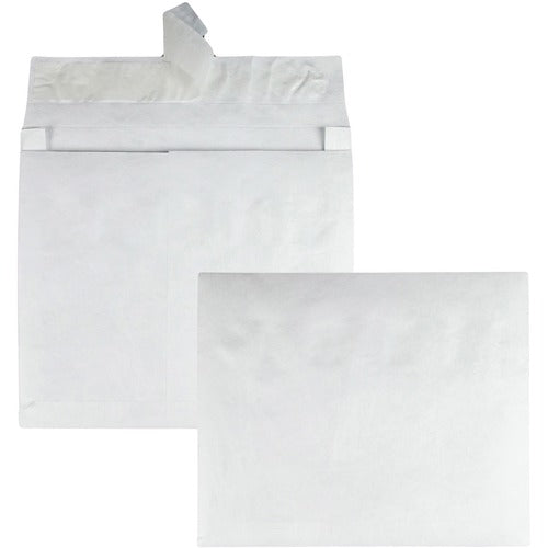 Survivor® QUAR4610 Lightweight Expansion Envelope - Expansion - 10" Width X 13" Length - 2" Gusset - 14 Lb - Self-Sealing - Tyvek - 100 / Carton - White