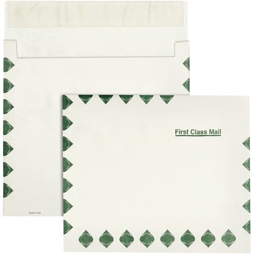Survivor® QUAR4620 Tyvek Expansion First Class Envelope - First Class Mail - 10" Width X 13" Length - 2" Gusset - 14 Lb - Self-Sealing - Tyvek - 100 / Carton - White