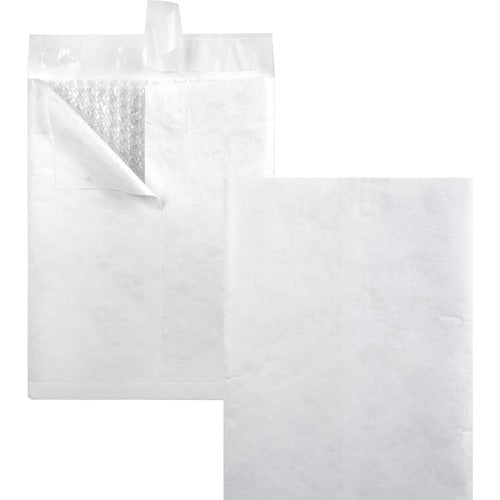 Quality Park QUAR7525 Survivor Plus Bubble Mailer - Bubble - 9" Width X 12" Length - Self-Sealing - Tyvek - 25 / Box - White