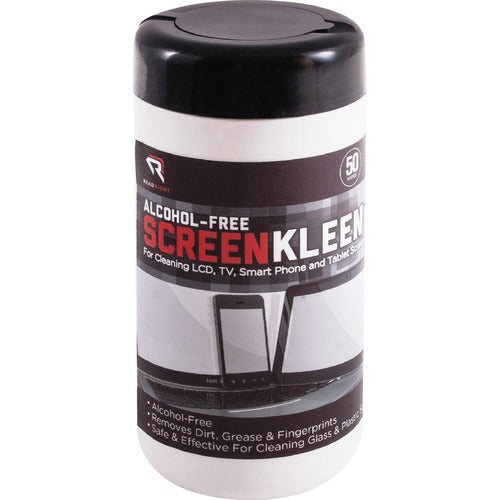 Advantus REARR1491 Read/Right Alcohol-free ScreenKleen Tub Wipes