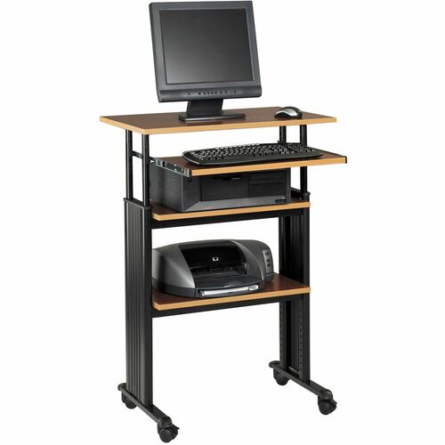 Safco SAF1929CY Muv Stand-Up Adjustable Height Desk - Rectangle Top - Assembly Required - Steel