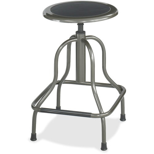 Safco SAF6665 Diesel High Base Stool - 250 Lb Load Capacity - Steel - Pewter