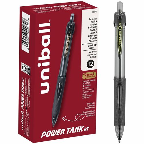 uniball™ UBC42070 Power Tank Retractable Ballpoint Pens