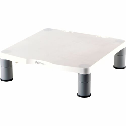 Fellowes FEL91712 Monitor Riser - Up To 21" Screen Support - 60 Lb Load Capacity - Crt, Lcd Display Type Supported - 4" Height X 13.1" Width X 13.5" Depth - Desktop - Plastic - Graphite, Platinum