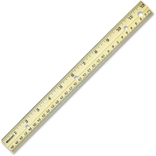 Westcott ACM10702 Westcott Metal Edge English/Metric Wood Ruler