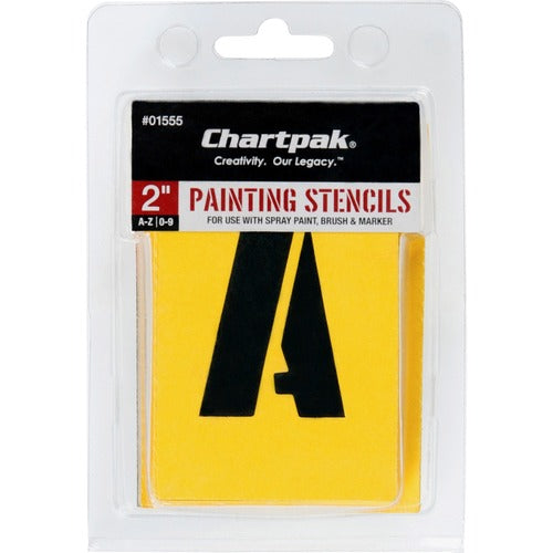 Chartpak CHA01555 Painting Letters/Numbers Stencils