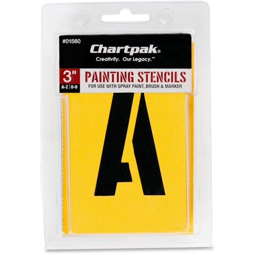 Chartpak CHA01560 Painting Letters/Numbers Stencils
