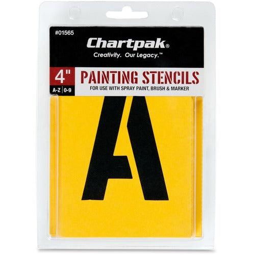 Chartpak CHA01565 Painting Letters/Numbers Stencils