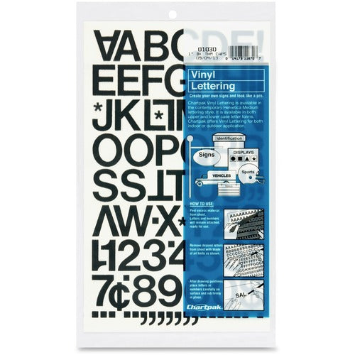 Chartpak CHA01030 Vinyl Helvetica Style Letters/Numbers