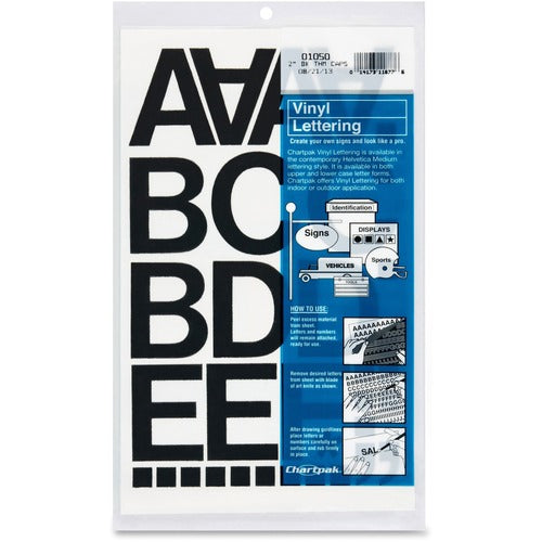 Chartpak CHA01050 Vinyl Helvetica Style Letters/Numbers