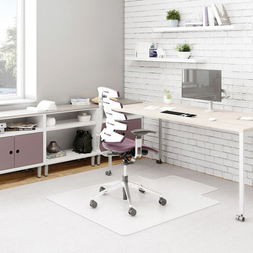 Deflecto DEFCM13113 Duramat Chairmat - Carpeted Floor - 48" Length X 36" Width - Lip Size 12" Length X 20" Width - Vinyl - Clear