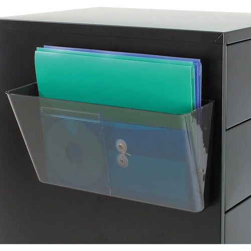 Deflecto DEF73102 Magnetic Letter Pocket - 7" Height X 13" Width X 4" Depth - Wall Mountable - Smoke - Plastic - 1Each