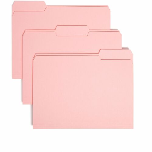 Smead SMD10263 1/3 Tab Cut Letter Recycled Interior File Folder
