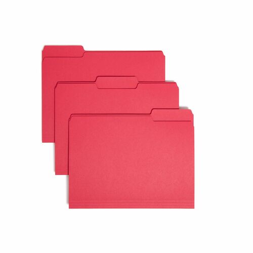 Smead SMD10267 1/3 Tab Cut Letter Recycled Interior File Folder