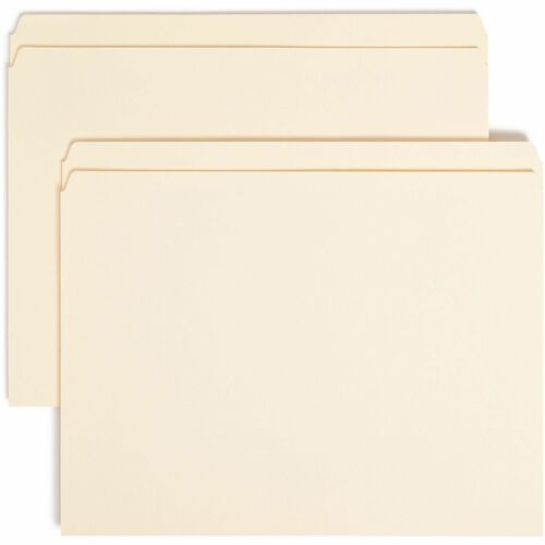 Smead SMD10300 Straight Tab Cut Letter Recycled Top Tab File Folder
