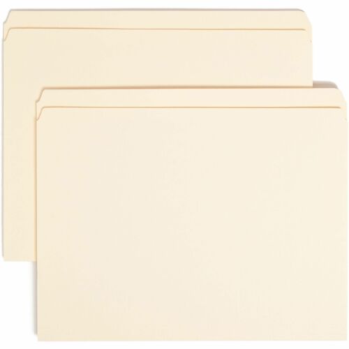 Smead SMD10310 Straight Tab Cut Letter Recycled Top Tab File Folder