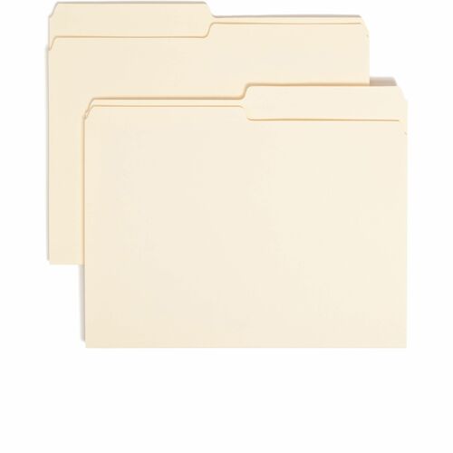 Smead SMD10320 1/2 Tab Cut Letter Recycled Top Tab File Folder