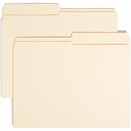 Smead SMD10326 1/2 Tab Cut Letter Recycled Top Tab File Folder