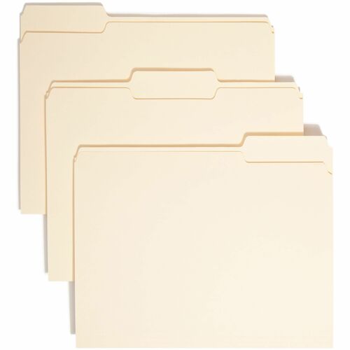 Smead SMD10330 1/3 Tab Cut Letter Recycled Top Tab File Folder