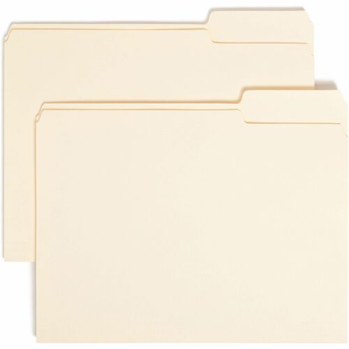 Smead SMD10333 1/3 Tab Cut Letter Recycled Top Tab File Folder