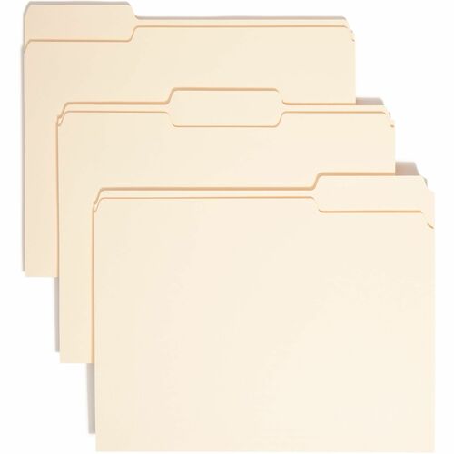 Smead SMD10338 1/3 Tab Cut Letter Recycled Top Tab File Folder