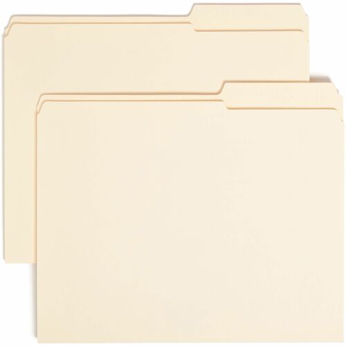Smead SMD10386 2/5 Tab Cut Letter Recycled Top Tab File Folder