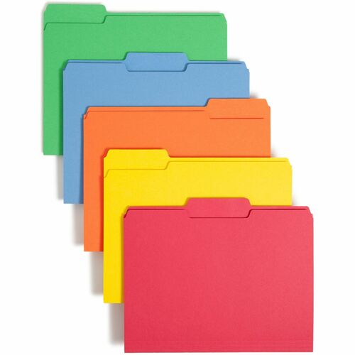 Smead SMD11943 1/3 Tab Cut Letter Recycled Top Tab File Folder