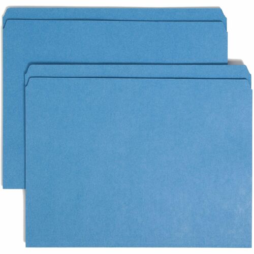 Smead SMD12010 Straight Tab Cut Letter Recycled Top Tab File Folder