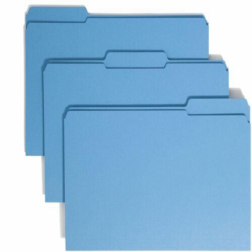 Smead SMD12034 Colored 1/3 Tab Cut Letter Recycled Top Tab File Folder