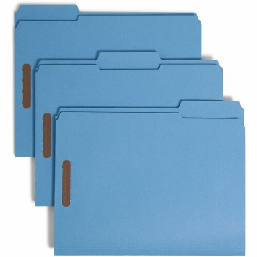 Smead SMD12040 Colored 1/3 Tab Cut Letter Recycled Fastener Folder