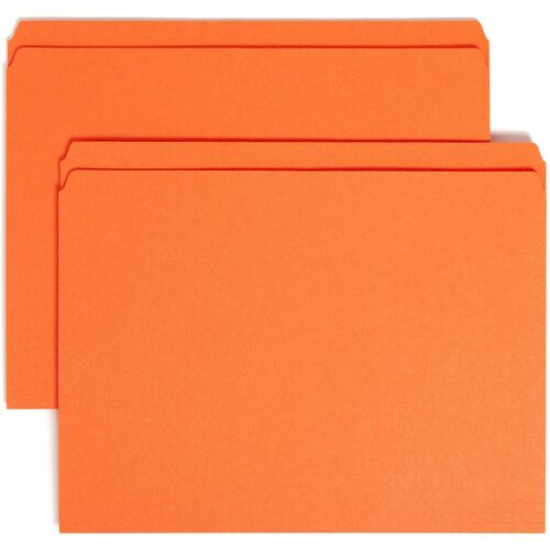 Smead SMD12510 Colored Straight Tab Cut Letter Recycled Top Tab File Folder