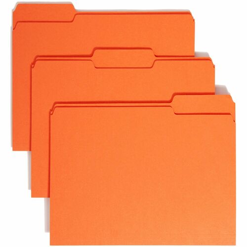 Smead SMD12543 Colored 1/3 Tab Cut Letter Recycled Top Tab File Folder