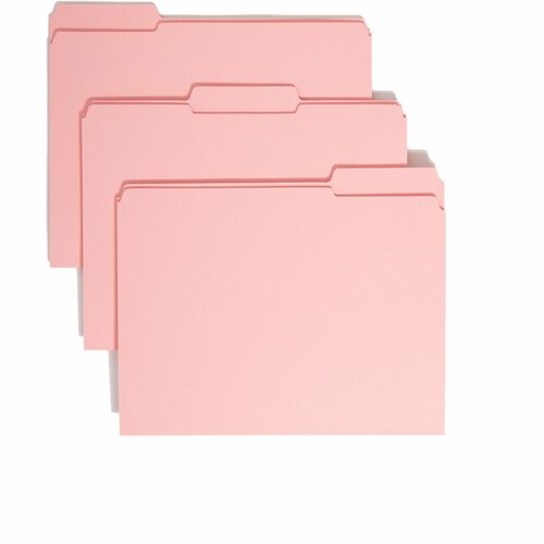 Smead SMD12634 Colored 1/3 Tab Cut Letter Recycled Top Tab File Folder