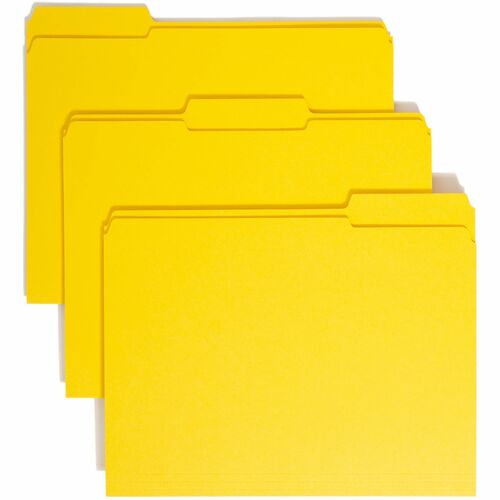 Smead SMD12934 Colored 1/3 Tab Cut Letter Recycled Top Tab File Folder